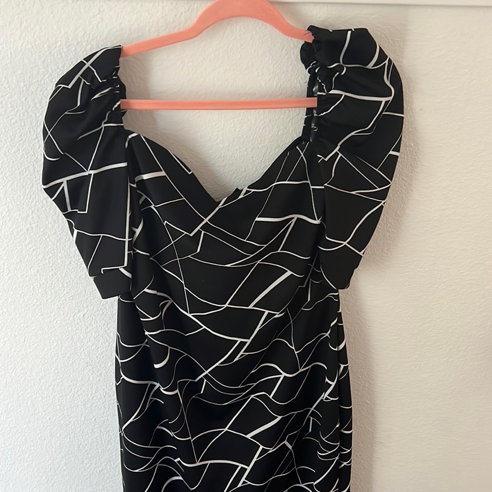 Black and white dress